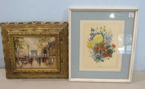 Mary Flowers Prints and Print on Board of City