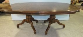 Henredon French Style Double Pedestal Table