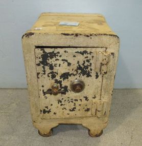 Antique Painted Iron Safe