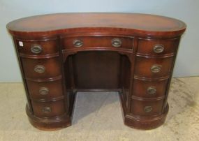 Mahogany Duncan Phyfe Kidney Shape Desk
