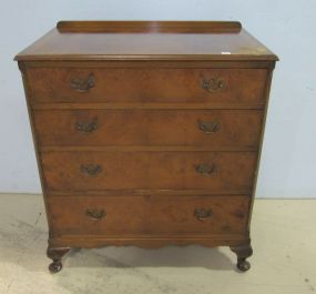 Four Drawer Burl Chest