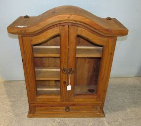 Wood Hanging Display Cabinet