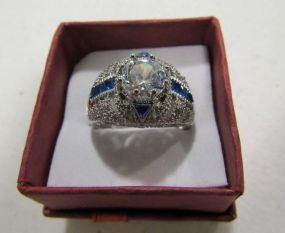 Large Clear Center Stone Ring