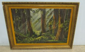 Signed Parkhurit Giclee Woods Print