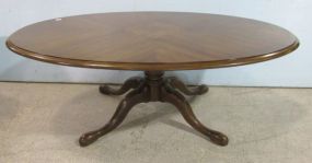 Oval Pedestal Coffee Table