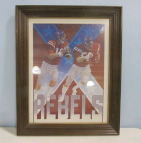 Ole Miss Rebels Signed Framed Picture