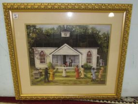 Framed Joan Cole "African American Church" Print