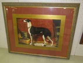 Large John-Richard Print of Whippet