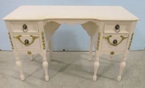 Painted White Gold Trim Vanity