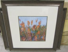 Large Flower Landscape Print