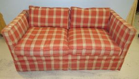 Striped Upholstered Sofa