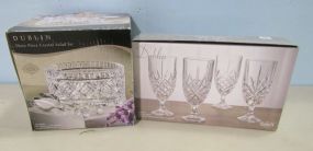 Dublin Salad Set and Four Ice Tea Glasses