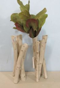 Pair of Birch Vases