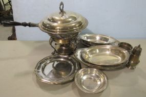 Group of Silver Plate Serving Pieces