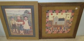 Two Wood Framed Prints