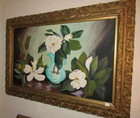 Skip Allen Oil on Board "Magnolias"