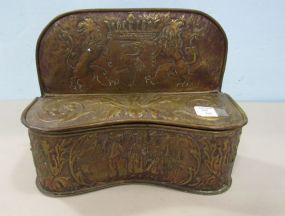 Embossed Brass Dutch Candle  Box