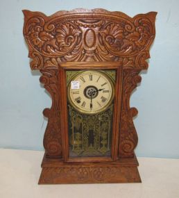 Antique Oak Kitchen Clock
