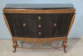 Unique Black Lacquer Sea Horse Leg Server