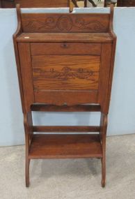 Antique Oak Drop Front Secretary Writing Desk