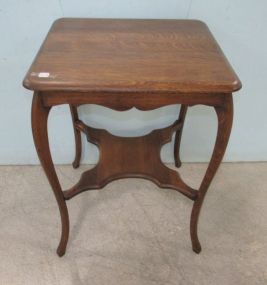 Vintage Oak Lamp Table