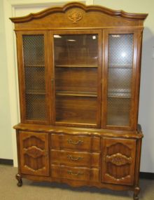 French Provincial China Cabinet