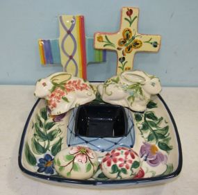 Seven  Pieces of Gail Pittman Pottery