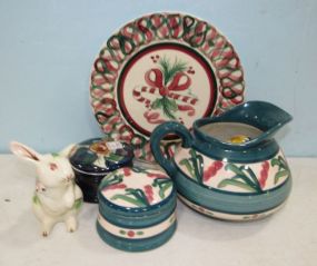 Thirteen Gail Pittman Pottery Pieces
