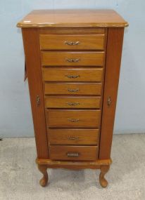 JCPenney Oak Jewelry Armoire
