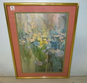 D. Porinchak Framed Watercolor