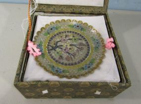 Plique-a-Jour Enamel Ware Plate