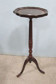 Mahogany Leather Insert Pedestal