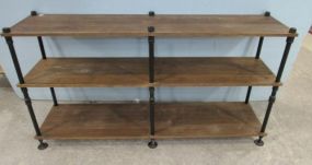 Industrial Three Shelf Display Rack