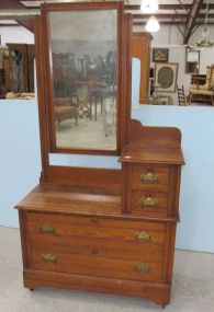 Oak L-Shaped Dresser