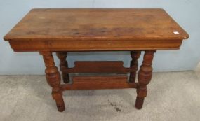 Vintage Oak Library Table