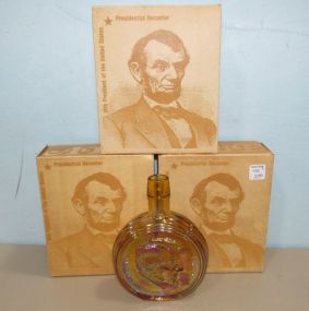 Wheaton Carnival Glass Abe Lincoln Decanters