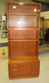Mid Century Style Bekins Display Cabinet