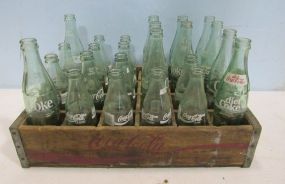 Vintage Coca Cola Crate and Bottles