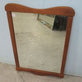 Vintage Wood Framed Mirror