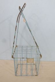 Vintage Metal Tennis Ball Hopper