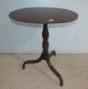 Round Pedestal Lamp Table
