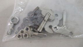 Twelve Various Clock Keys