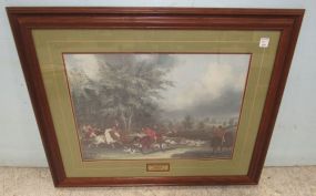 The Hertfordshire Hunt 1839 "Breaking Cover" Print