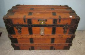 Antique Streamer Trunk