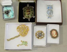 Eight Decorative Costume Pens