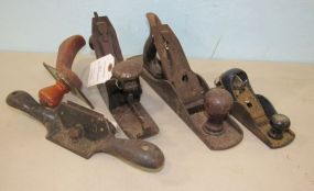 Five Antique Planers