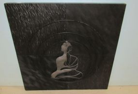 Modern Wall Art with Metal Design