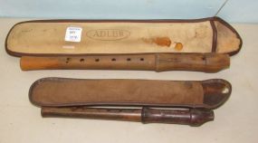 Pair of Adler Wooden Flutes
