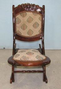 Mahogany Fold Up Sewing Rocker