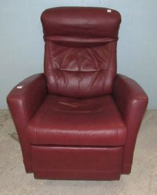 Hjellegjerds Faux Leather Swivel Recliner